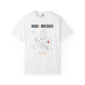 Born in Moldova T-Shirt — Country Map Graphic Tee