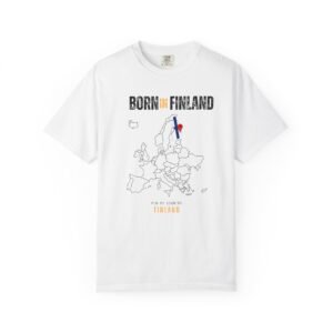 Born in Finland T-Shirt — Country Map Graphic Tee