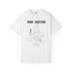Born in Scotland T-Shirt — Country Map Graphic Tee