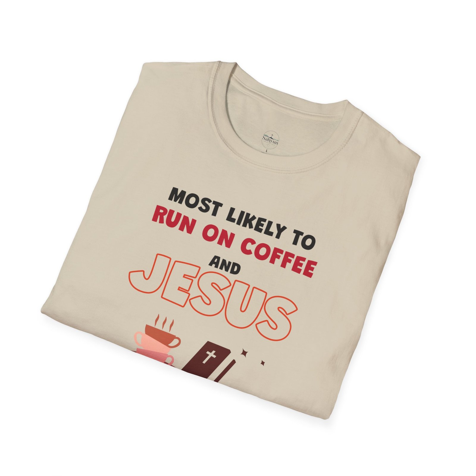 MLT Run on Coffee and Jesus T-Shirt - Image 5