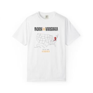 Born in Virginia T-Shirt — State Map Graphic Tee