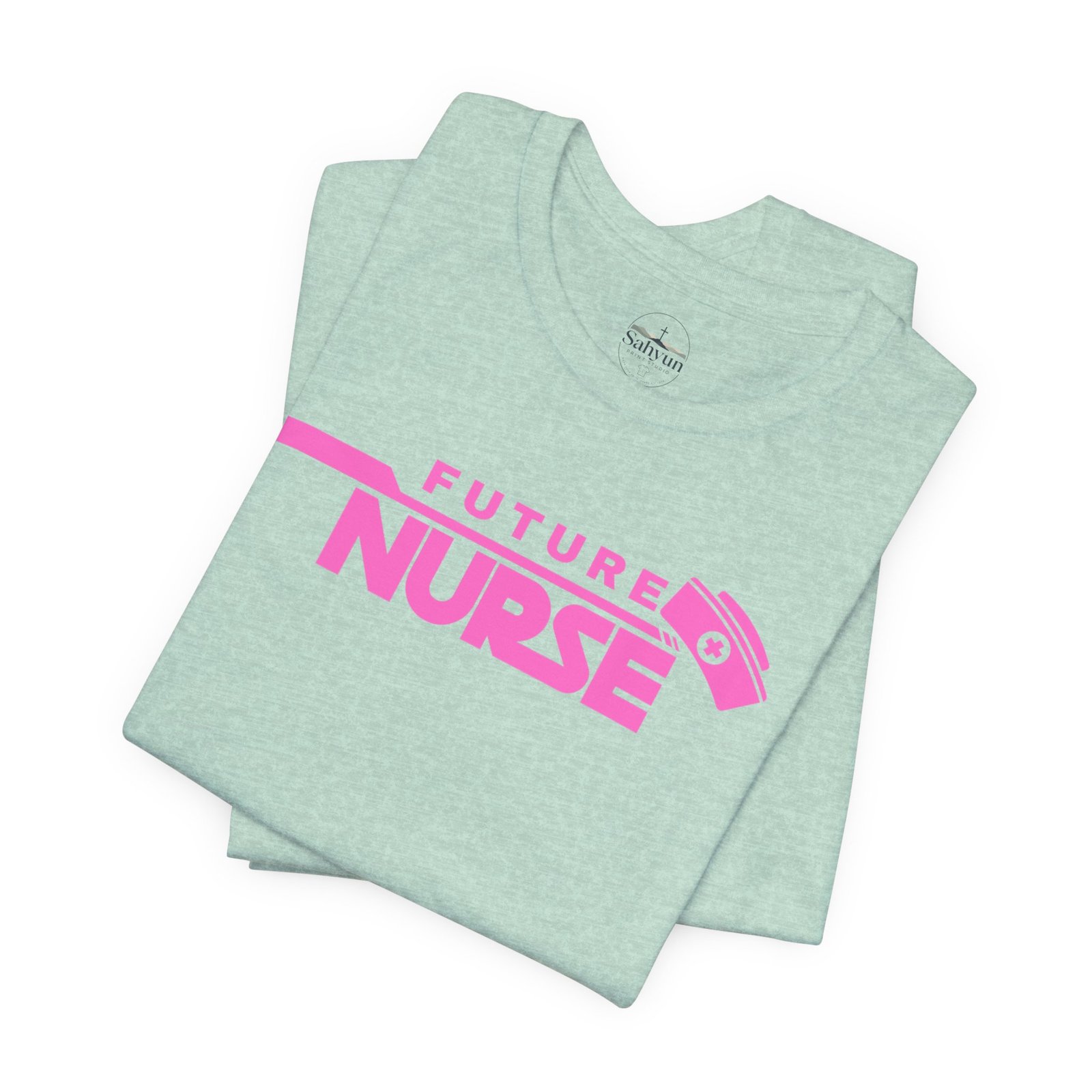 Future Nurse pink print Tee - Image 11