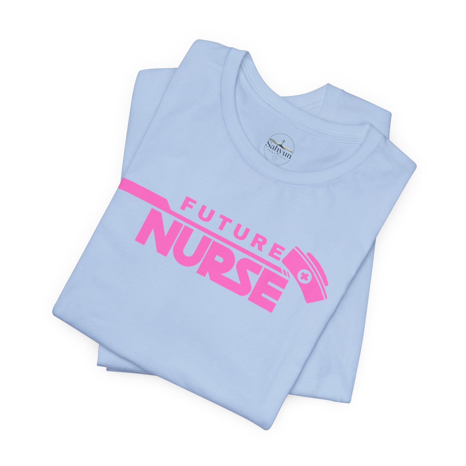 Future Nurse pink print Tee - Image 19