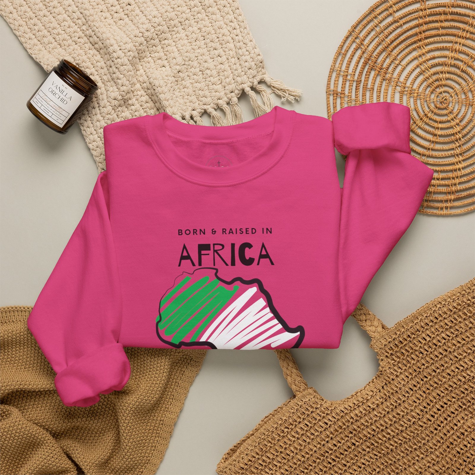 Born&Raised Nigeria Crewneck Sweatshirt - Image 8