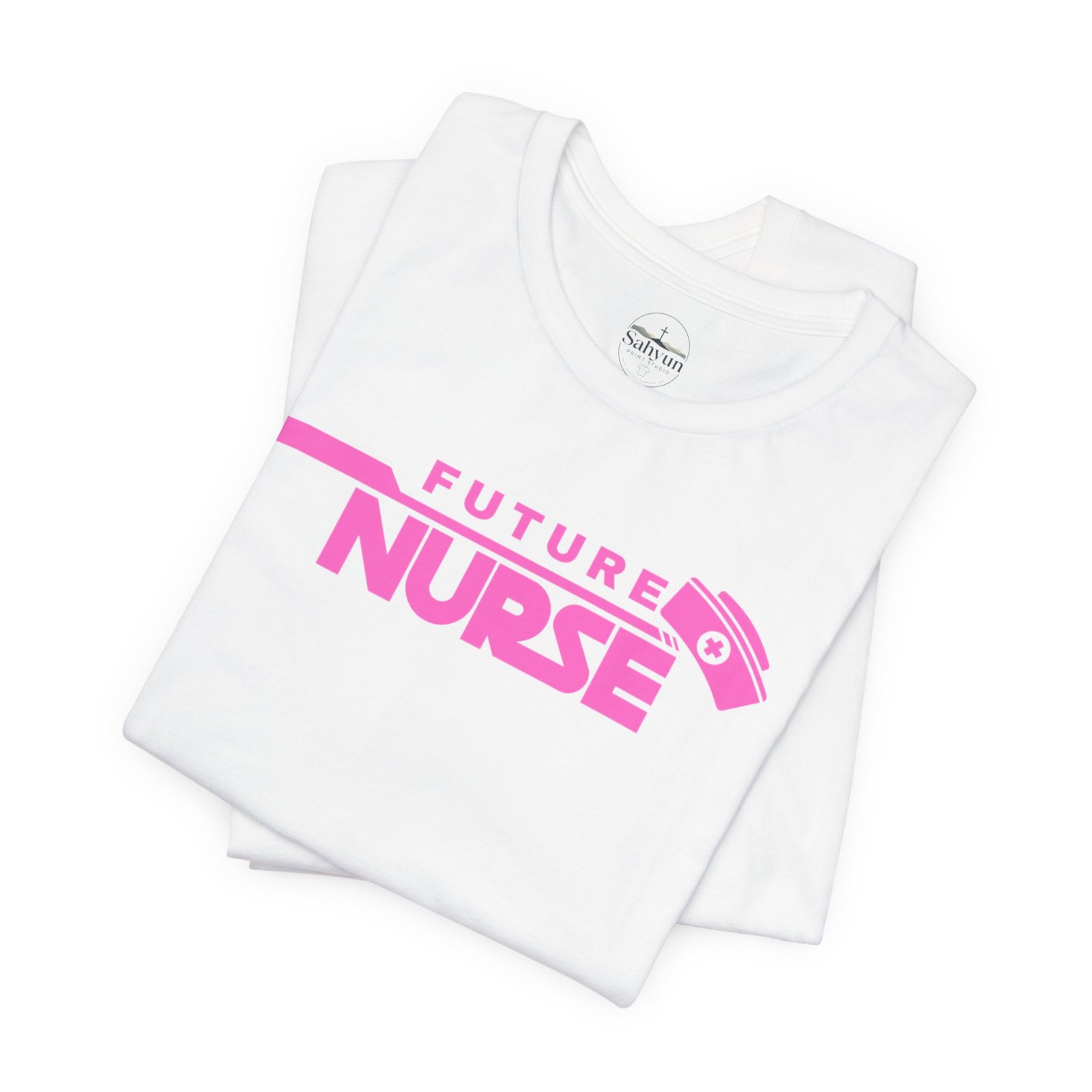 Future Nurse pink print Tee - Image 3