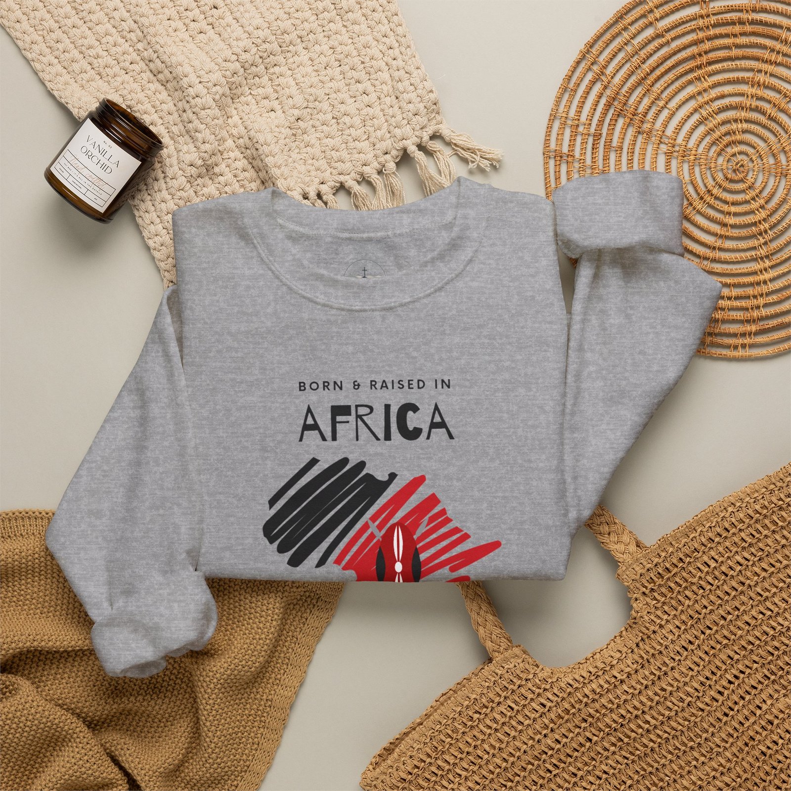 Born&Raised Kenya Crewneck Sweatshirt - Image 8