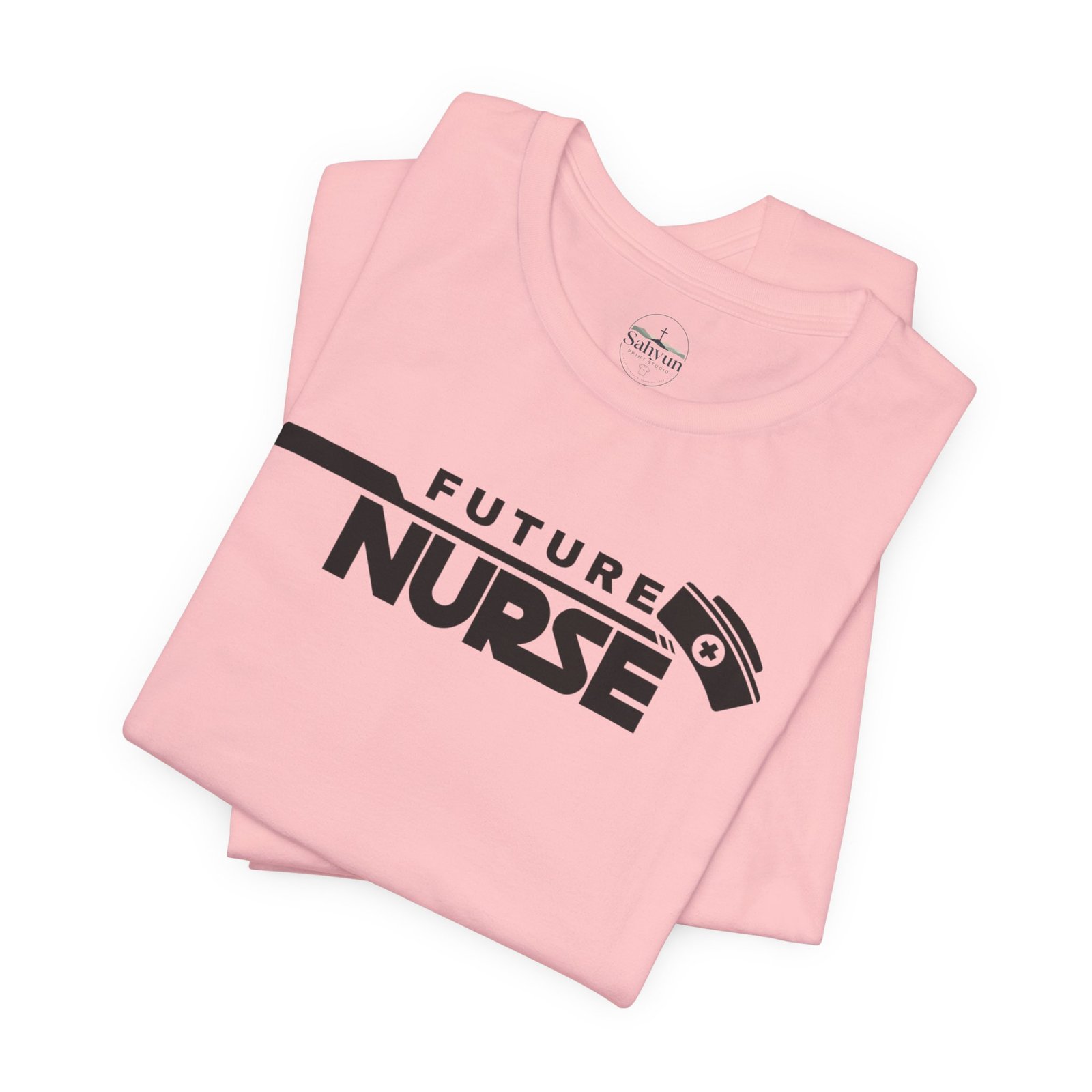 Future Nurse black print Tee - Image 19