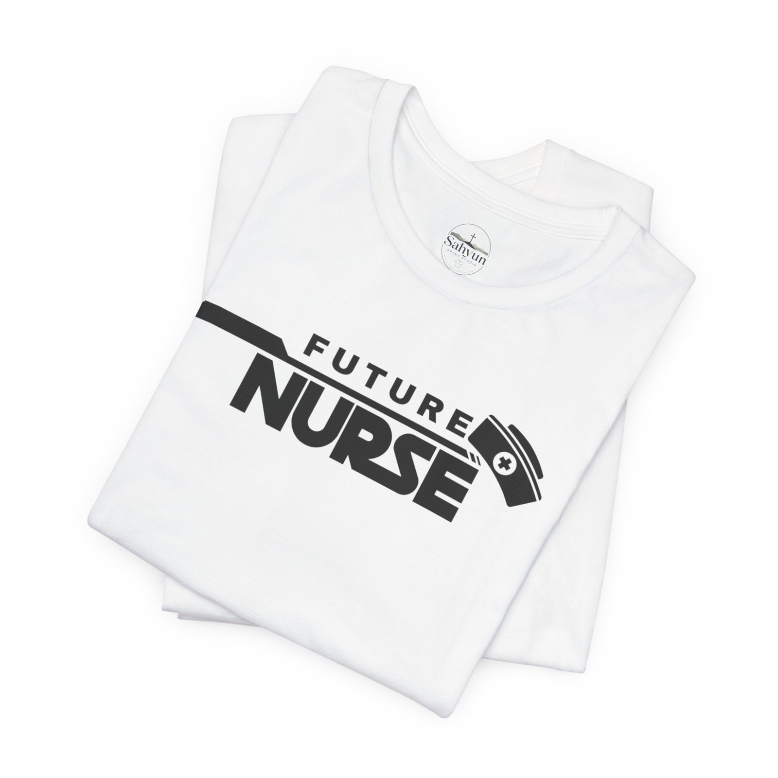 Future Nurse black print Tee - Image 3