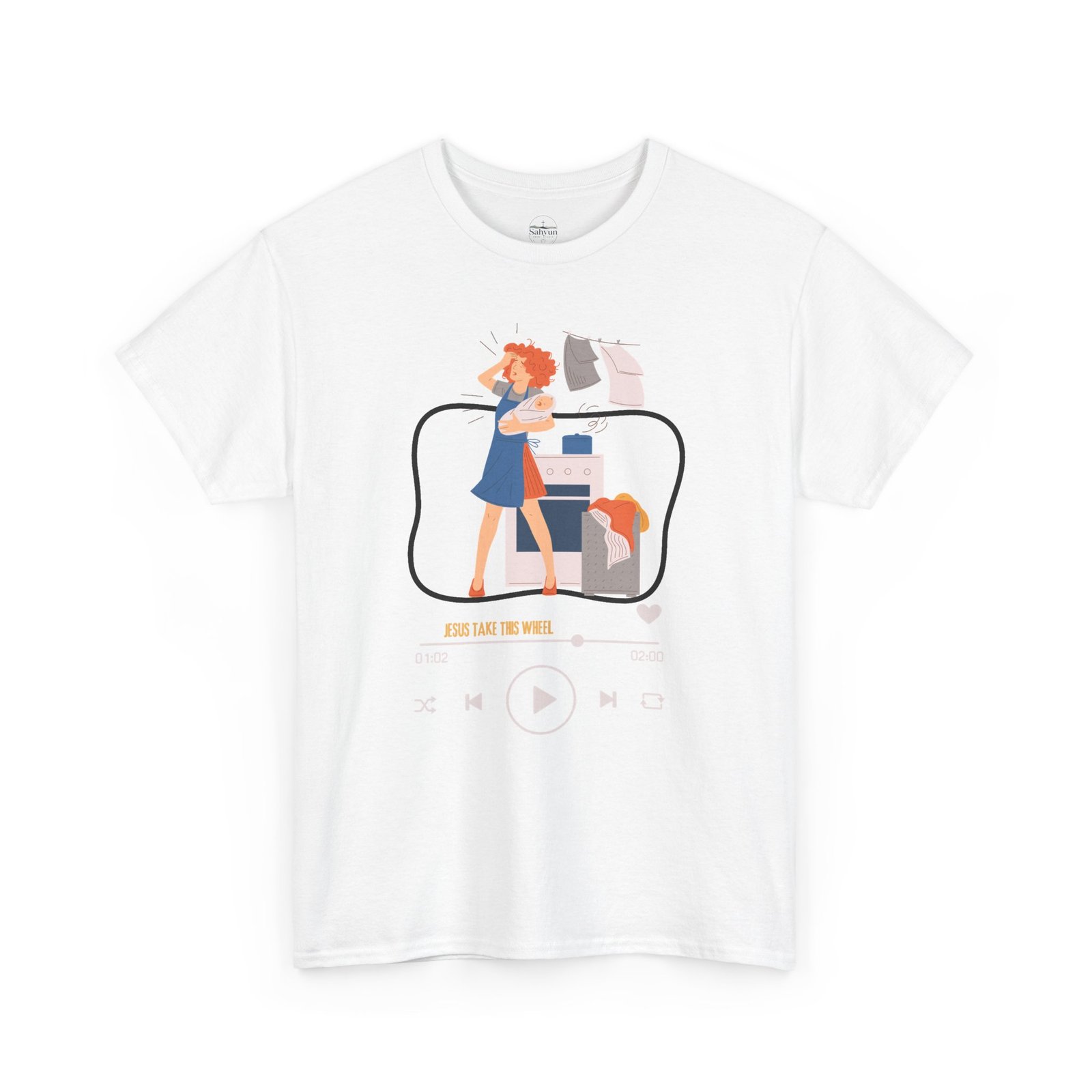 Jesus Take This Wheel Tee - Image 3
