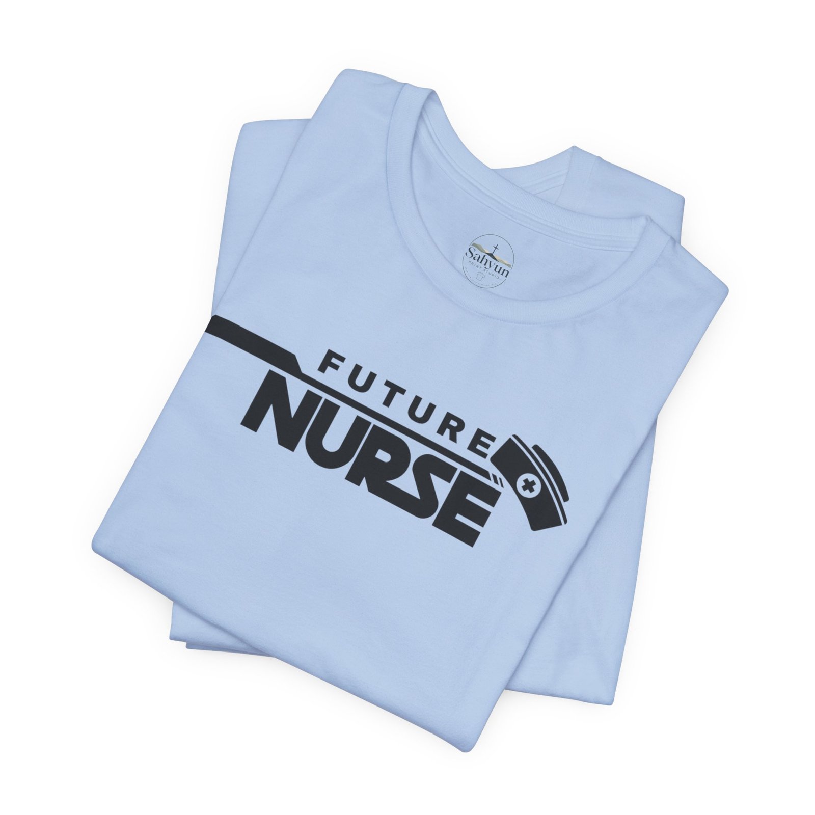 Future Nurse black print Tee - Image 11